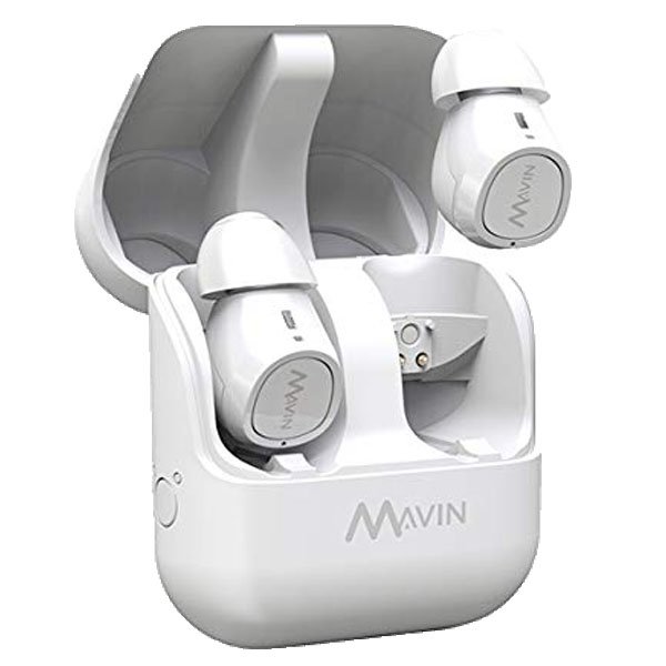 Mavin Air-X True Wireless Bluetooth In-Ear Earphone with Mic - White Mavin Air-X True Wireless Bluetooth In-Ear Earphone with Mic - White