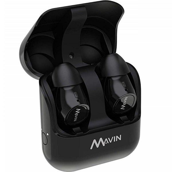 Mavin Air-X True Wireless Bluetooth In-Ear Earphone with Mic - Black Mavin Air-X True Wireless Bluetooth In-Ear Earphone with Mic - Black