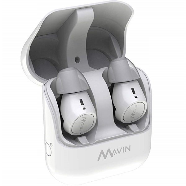 Mavin Air-X True Wireless Bluetooth In-Ear Earphone with Mic - White Mavin Air-X True Wireless Bluetooth In-Ear Earphone with Mic - White