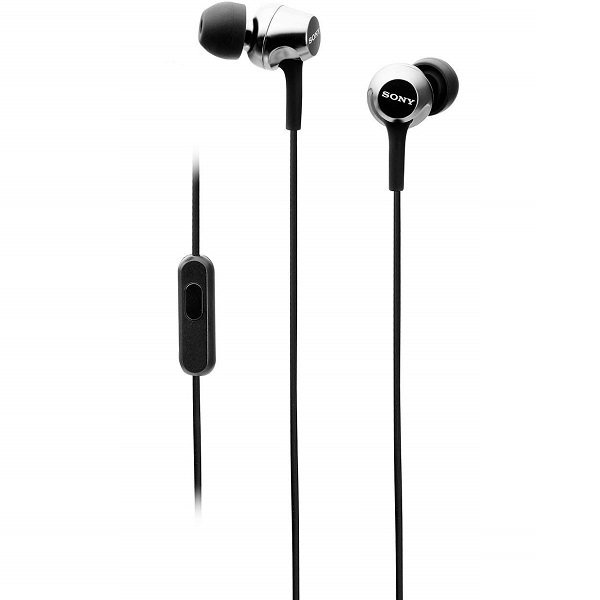 Sony MDR-EX255AP In-Ear Earphone with Mic - Black Sony MDR-EX255AP In-Ear Earphone with Mic - Black