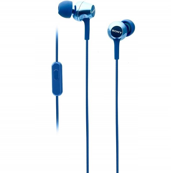 Sony MDR-EX255AP In-Ear Earphone with Mic - Blue