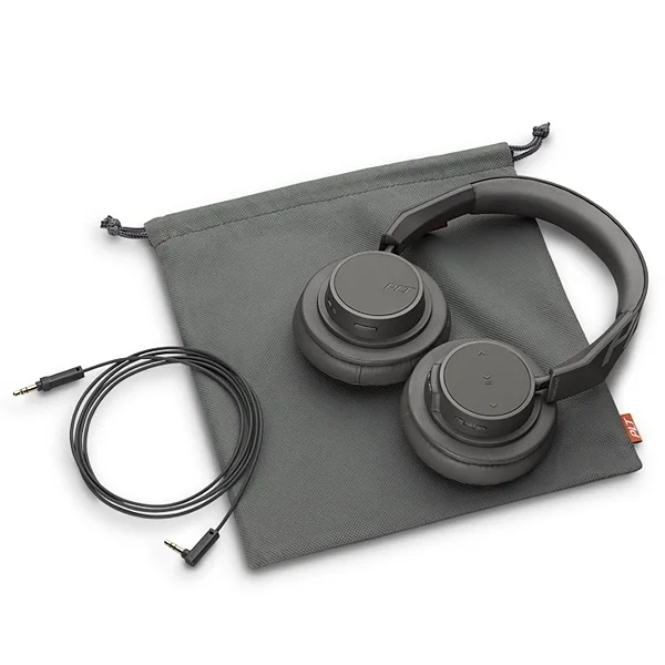 Plantronics BackBeat Go 605 Wireless Bluetooth Over-Ear Headphone with Mic - Grey