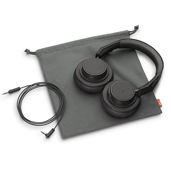 Plantronics BackBeat Go 605 Wireless Bluetooth Over-Ear Headphone with Mic - Black