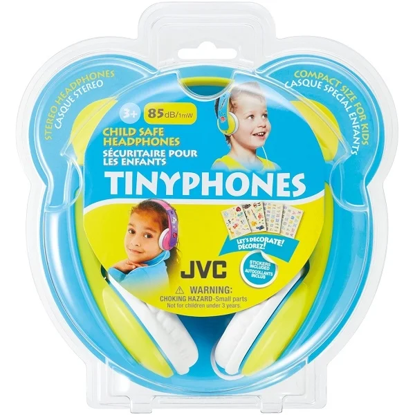 JVC HA-KD7 On-Ear Headphone for Kids - Yellow