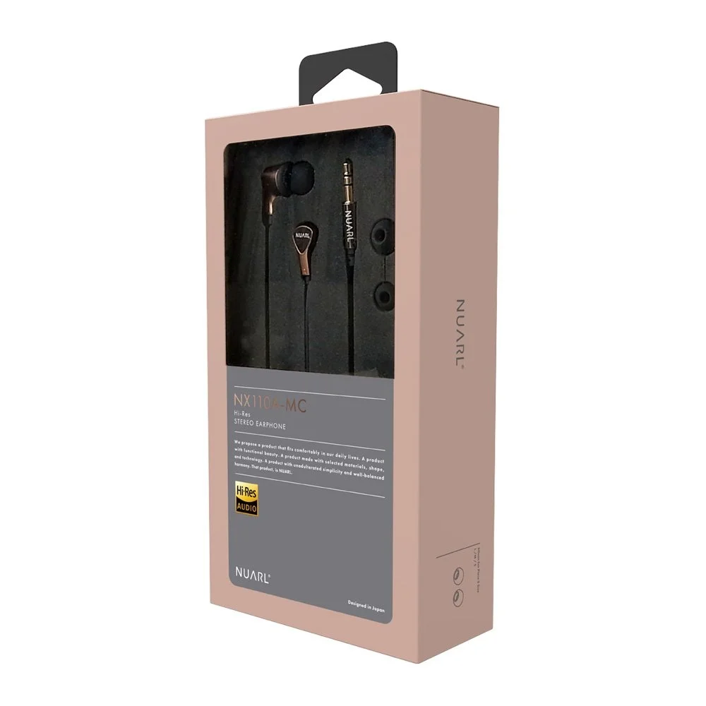 Nuarl NX110A High Resolution Stereo In-Ear Earphone - Matte Copper