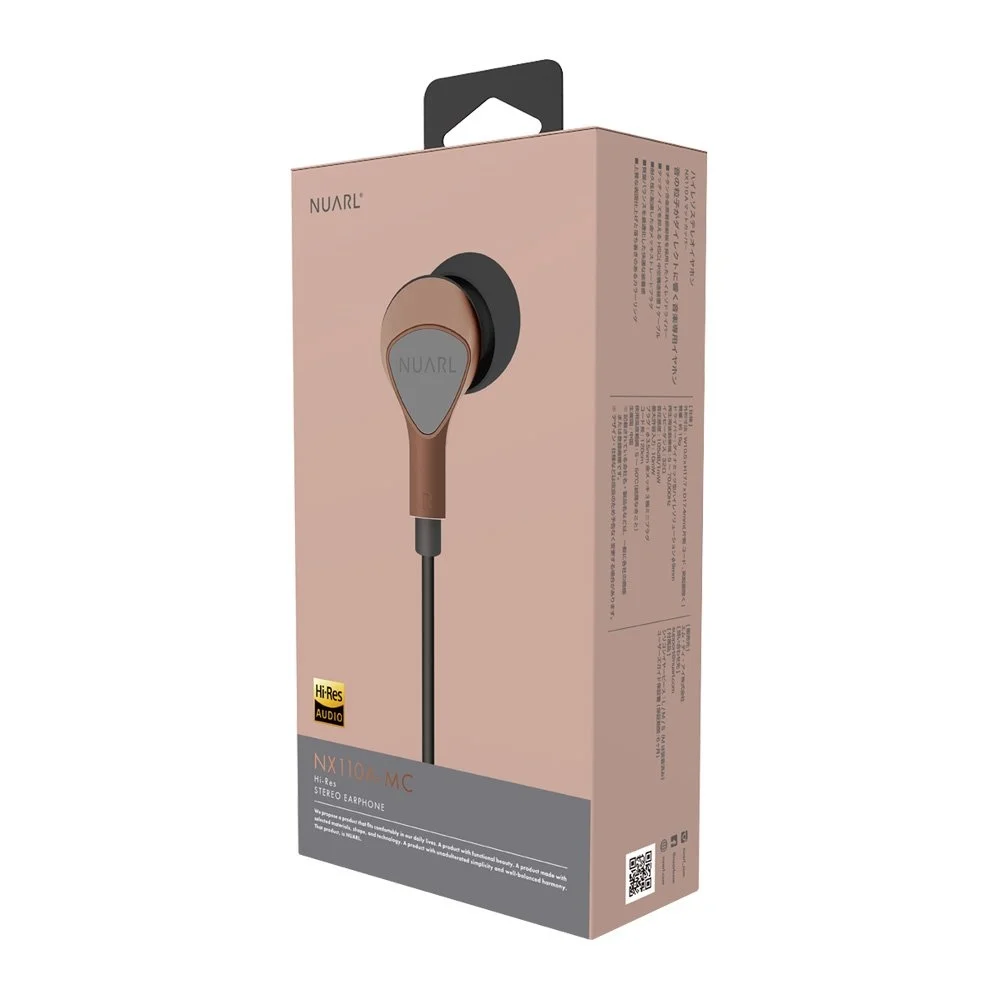 Nuarl NX110A High Resolution Stereo In-Ear Earphone - Matte Copper