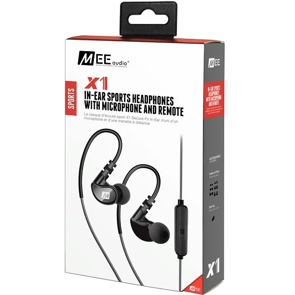 MEE Audio X1 In-Ear Earphone with Mic - Black
