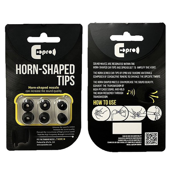 EPro Horn-Shaped Silicone Eartips EPro Horn-Shaped Silicone Eartips
