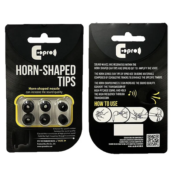EPro Horn-Shaped Silicone Eartips