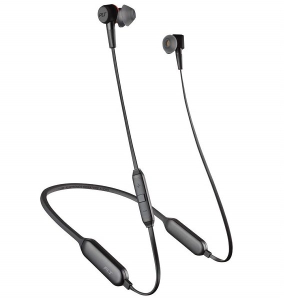 Plantronics BackBeat GO 410 Noise-Cancelling Wireless Bluetooth Neckband In-Ear Earphone with Mic - Graphite