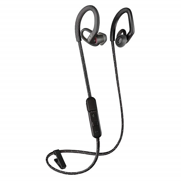 Plantronics Backbeat Fit 350 Wireless Bluetooth On-Ear Earbud with Mic - Black