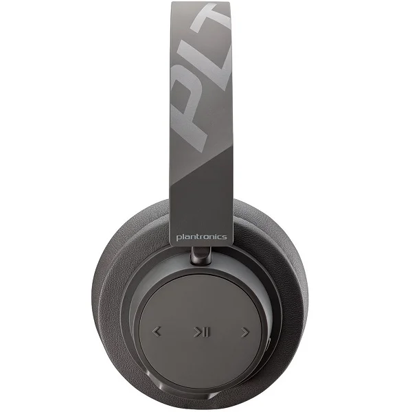 Plantronics BackBeat Go 605 Wireless Bluetooth Over-Ear Headphone with Mic - Grey
