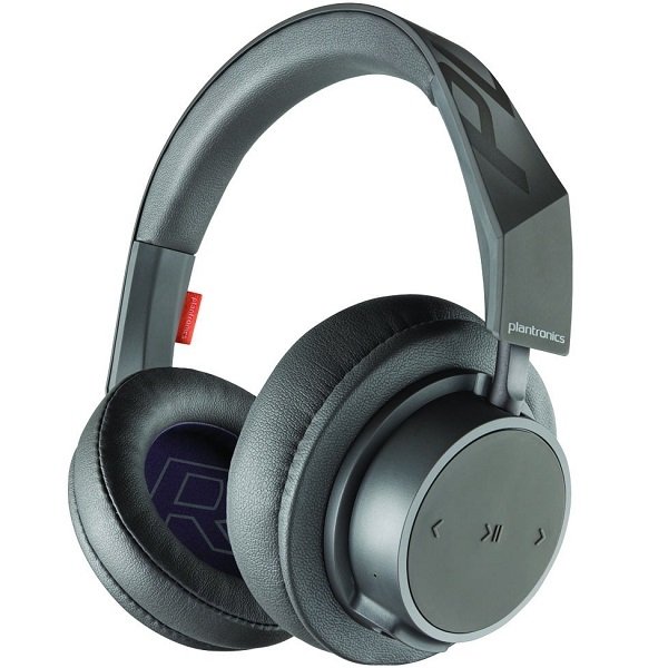 Plantronics BackBeat Go 605 Wireless Bluetooth Over-Ear Headphone with Mic - Grey