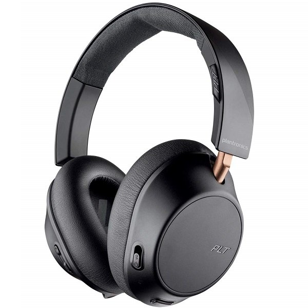 Plantronics BackBeat Go 810 Wireless Bluetooth Noise-Cancelling Over-Ear Headphone with Mic - Graphite Black