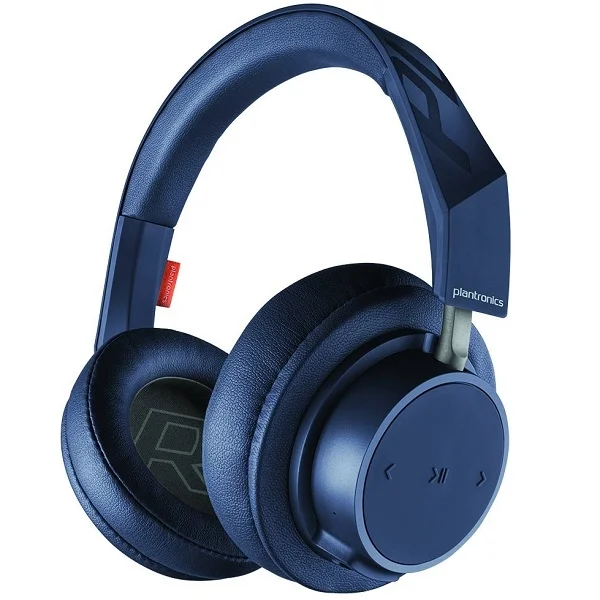 Plantronics BackBeat Go 605 Wireless Bluetooth Over-Ear Headphone with Mic - Blue