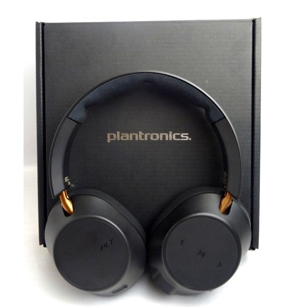 Plantronics BackBeat Go 810 Wireless Bluetooth Noise-Cancelling Over-Ear Headphone with Mic - Graphite Black