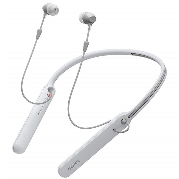 Sony WI-C400 Wireless Bluetooth Neckband In-Ear Earphone with Mic - White Sony WI-C400 Wireless Bluetooth Neckband In-Ear Earphone with Mic - White