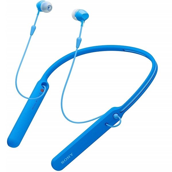 Sony WI-C400 Wireless Bluetooth Neckband In-Ear Earphone with Mic - Blue Sony WI-C400 Wireless Bluetooth Neckband In-Ear Earphone with Mic - Blue