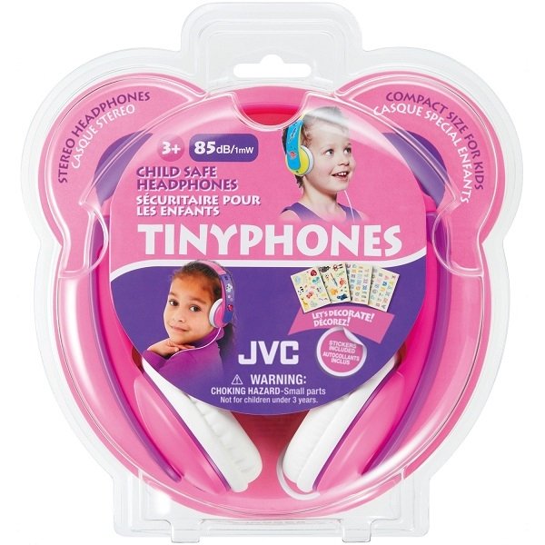 JVC HA-KD7 On-Ear Headphone for Kids - Pink