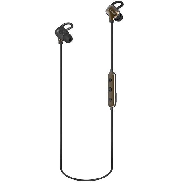 NUARL NB10R2 HDSS Wireless Bluetooth In-Ear Earphone with Mic - Black Gold