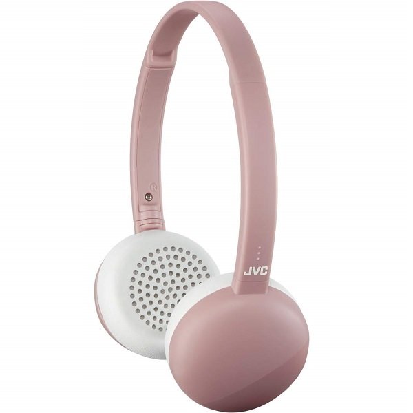 JVC HA-S20BT-P Wireless Bluetooth On-Ear Headphone with Mic - Pink