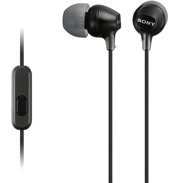 Sony MDR-EX15AP In-Ear Earphone with Mic - Black