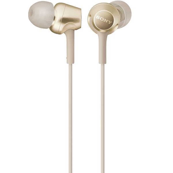 Sony MDR-EX255AP In-Ear Earphone with Mic - Gold Sony MDR-EX255AP In-Ear Earphone with Mic - Gold