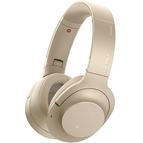 Sony WH-H900N h.ear on 2 Wireless Bluetooth Noise-Cancelling Over-Ear Headphone with Mic - Pale Gold