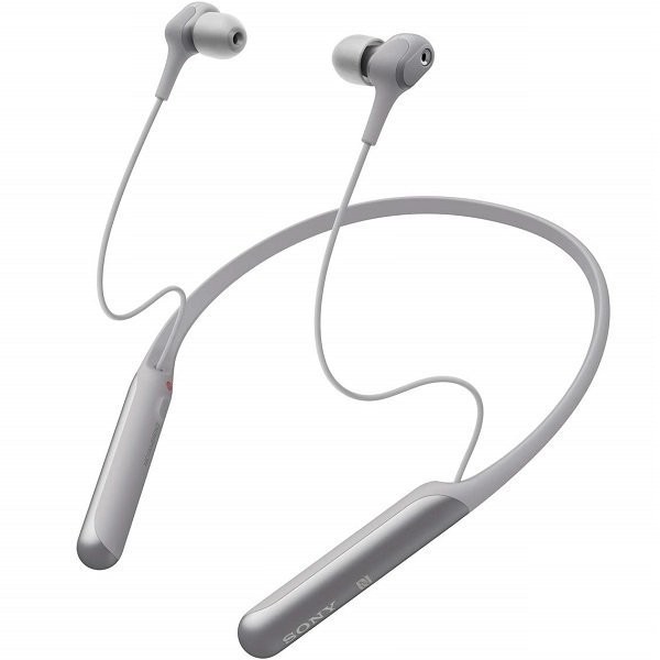 Sony WI-C600N Noise-Cancelling Wireless Bluetooth Neckband In-Ear Earphone with Mic - Silver