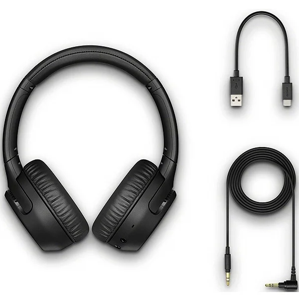 Sony WH-XB700 Extra Bass Wireless Bluetooth On-Ear Headphone with Mic - Black
