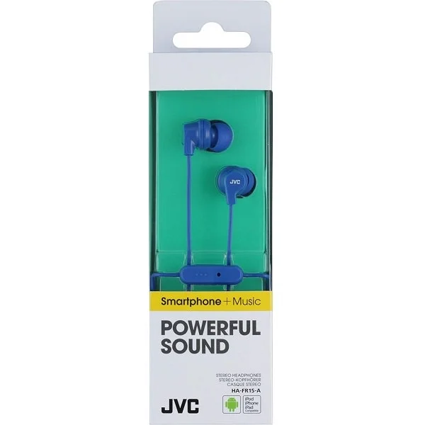 JVC HA-FR15 In-Ear Earphone with Mic - Blue