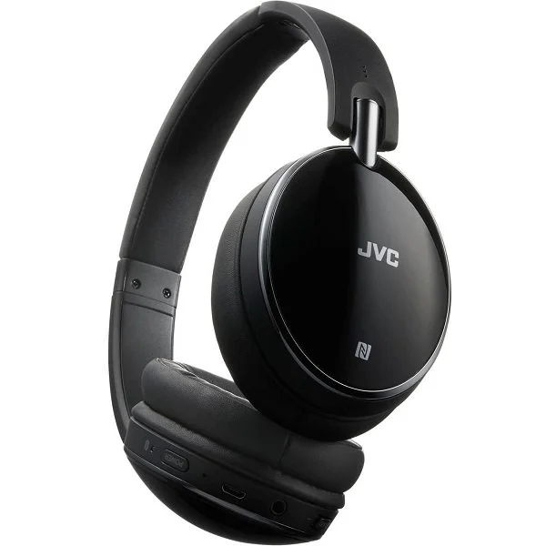 JVC HA-S90BN Noise-Cancelling Wireless Bluetooth Over-Ear Headphone with Mic