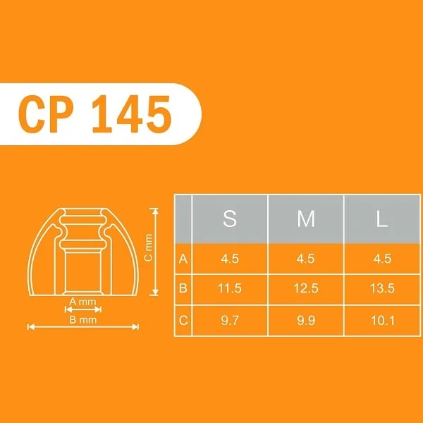 SpinFit CP145 Silicone Eartips