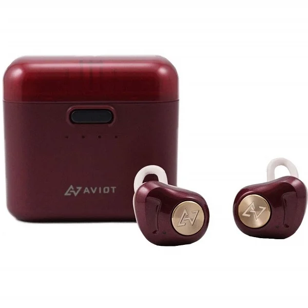 AVIOT TE-D01d True Wireless Bluetooth In-Ear Earphone with Mic - Dark Rouge