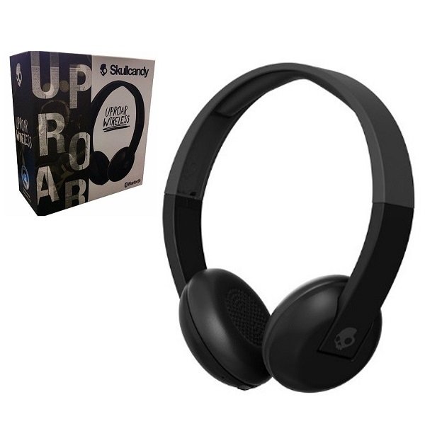 Skullcandy Uproar Wireless Bluetooth On-Ear Headphone with Mic - Black