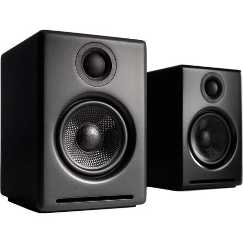 Audioengine A2+ Wireless Bluetooth Desktop Bookshelf Speakers - Satin Black