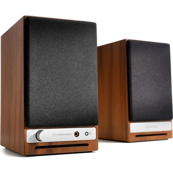 Audioengine HD3 Wireless Bluetooth Desktop Bookshelf Speakers - Walnut
