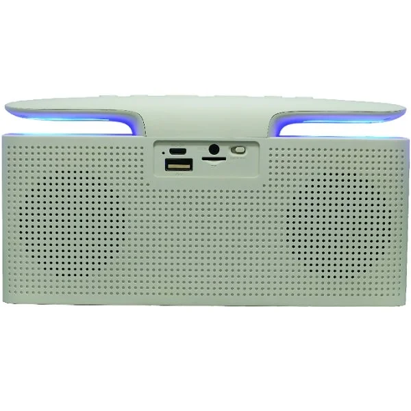 Nakamichi NM CRM10 Wireless Bluetooth Portable Speaker with FM Radio - White