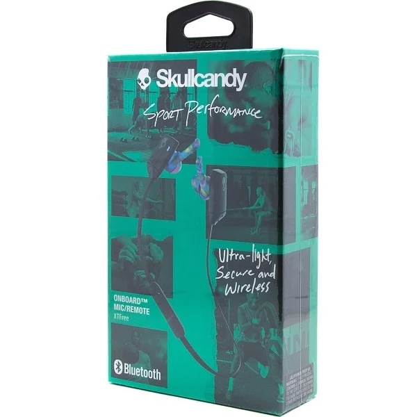 Skullcandy XTfree Wireless Bluetooth In-Ear Earphone with Mic - Black Swirl