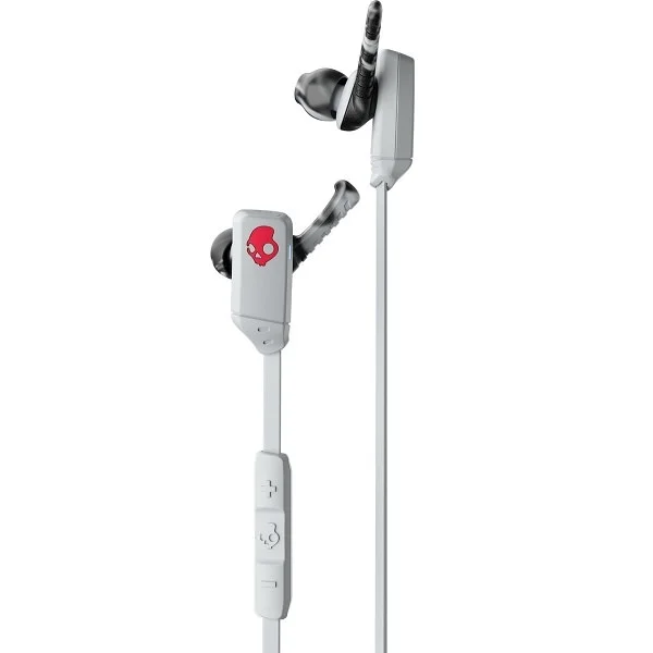 Skullcandy XTfree Wireless Bluetooth In-Ear Earphone with Mic - Gray/Red Swirl