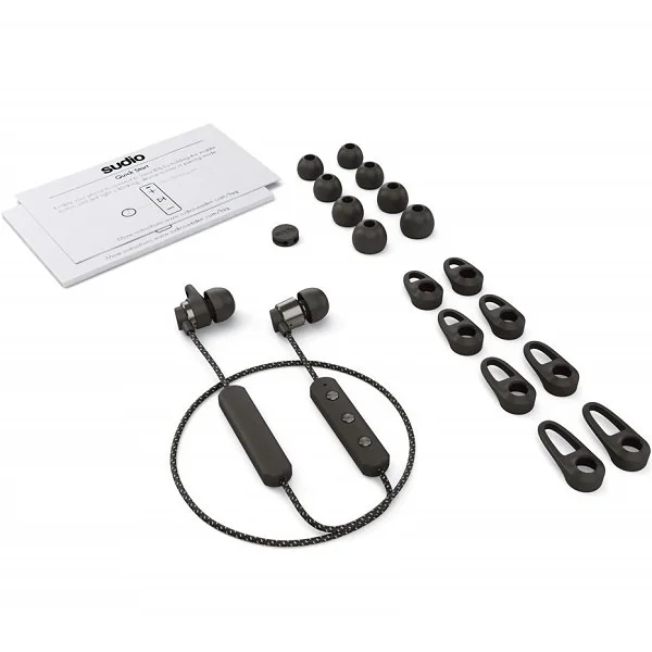 Sudio Tio Wireless Bluetooth In-Ear Earphone with Mic - Black