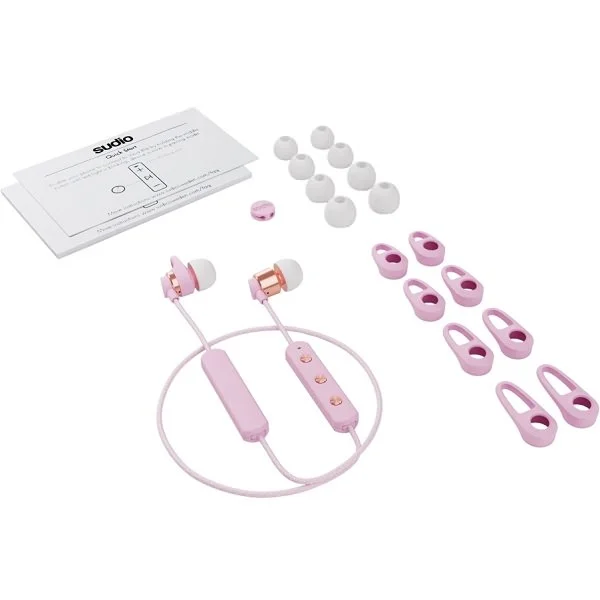 Sudio Tio Wireless Bluetooth In-Ear Earphone with Mic - Pink