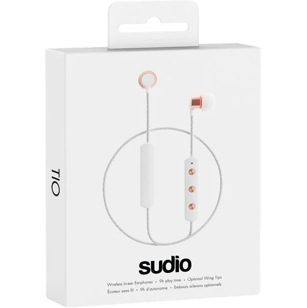 Sudio Tio Wireless Bluetooth In-Ear Earphone with Mic - White