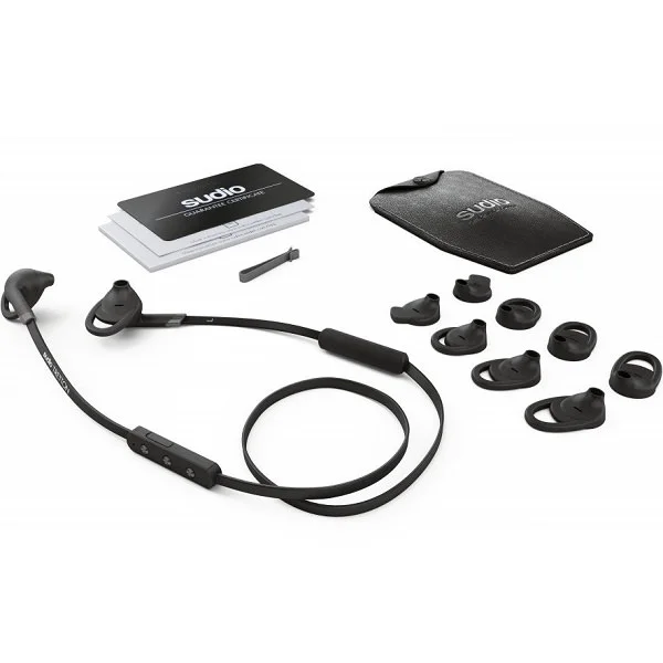 Sudio Tretton Wireless Bluetooth On-Ear Earbud with Mic - Black