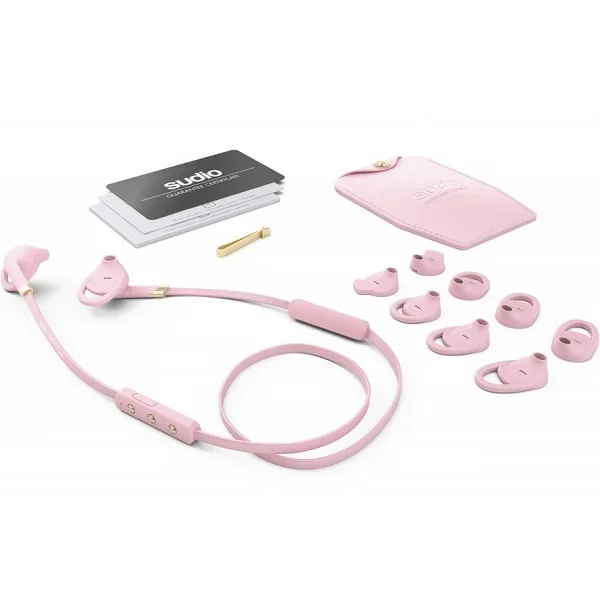 Sudio Tretton Wireless Bluetooth On-Ear Earbud with Mic - Pink