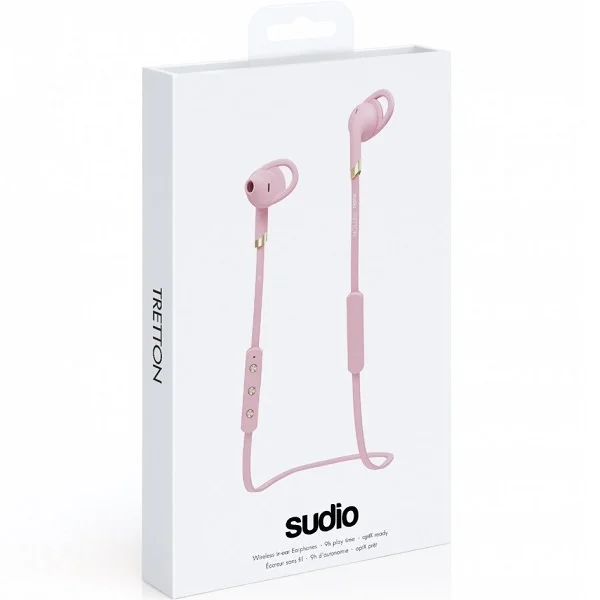 Sudio Tretton Wireless Bluetooth On-Ear Earbud with Mic - Pink