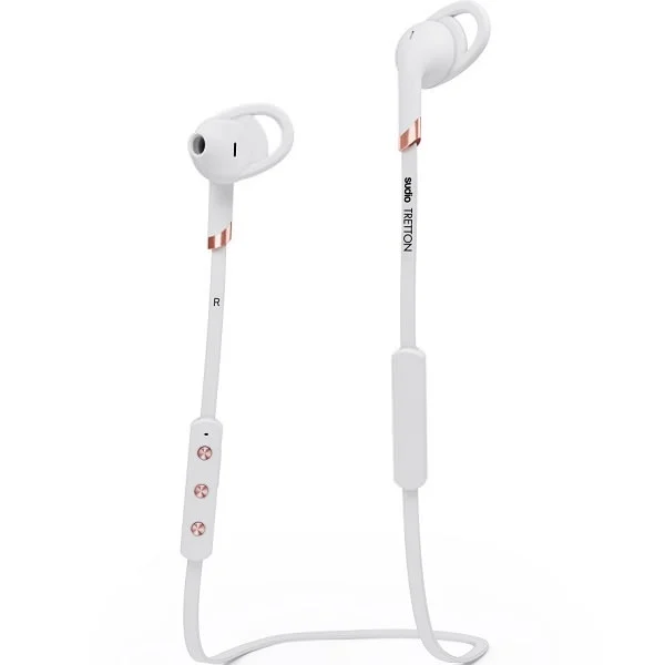 Sudio Tretton Wireless Bluetooth On-Ear Earbud with Mic - White