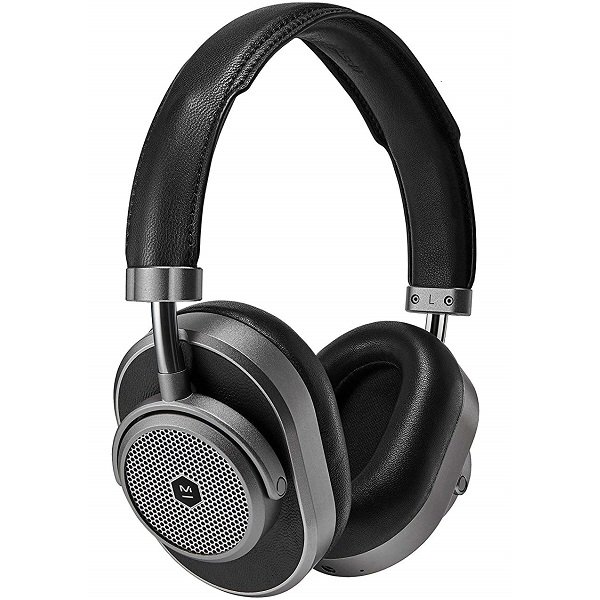 Master & Dynamic MW65 Wireless Bluetooth Noise-Cancelling Over-Ear Headphone with Mic - Gunmetal/Black Leather