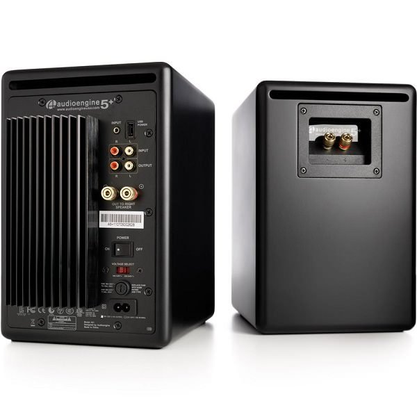 Audioengine A5+ Wired Bookshelf Speakers - Satin Black