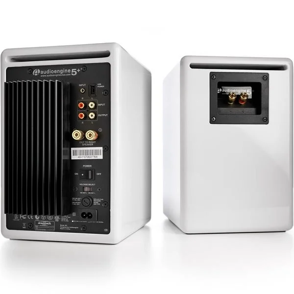 Audioengine A5+ Wired Bookshelf Speakers - Hi-Gloss White
